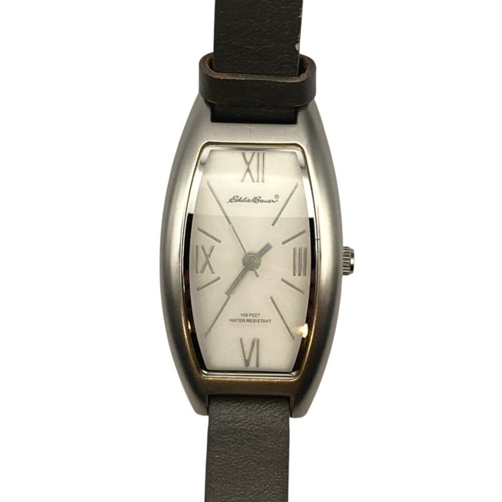 Eddie Bauer Curved Face Womens Watch 22mm - Fresh Battery - Adjustable - WR 3ATM